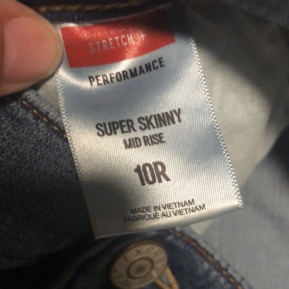 Express Super Skinny Mid Rise Jeans - Picture 5 of 5